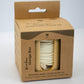 Storage box packaging with stacked reusable hemp cotton rounds inside window