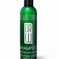 Green shampoo bottle with black pump, Dr. Watson's label on front