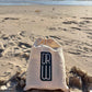 Cream drawstring sample pouch with Dr. Watson logo print