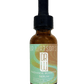 Dr. Watson's Vitamin C serum bottle with dropper, amber glass and green label
