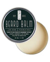 Dr. Watson's beard balm tin, green lid with 'LOW SHINE' and 'FLEXIBLE HOLD'.