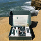 Dr. Watson's discovery set with five hair care products in open branded box
